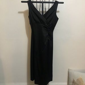 DONNA RICCO stretch satin cocktail dress